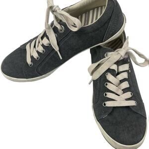 Taos Star Charcoal Wash Canvas Shoe Women’s Size 10 Sta-12844